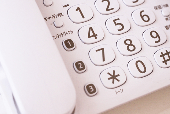 電話のボタン